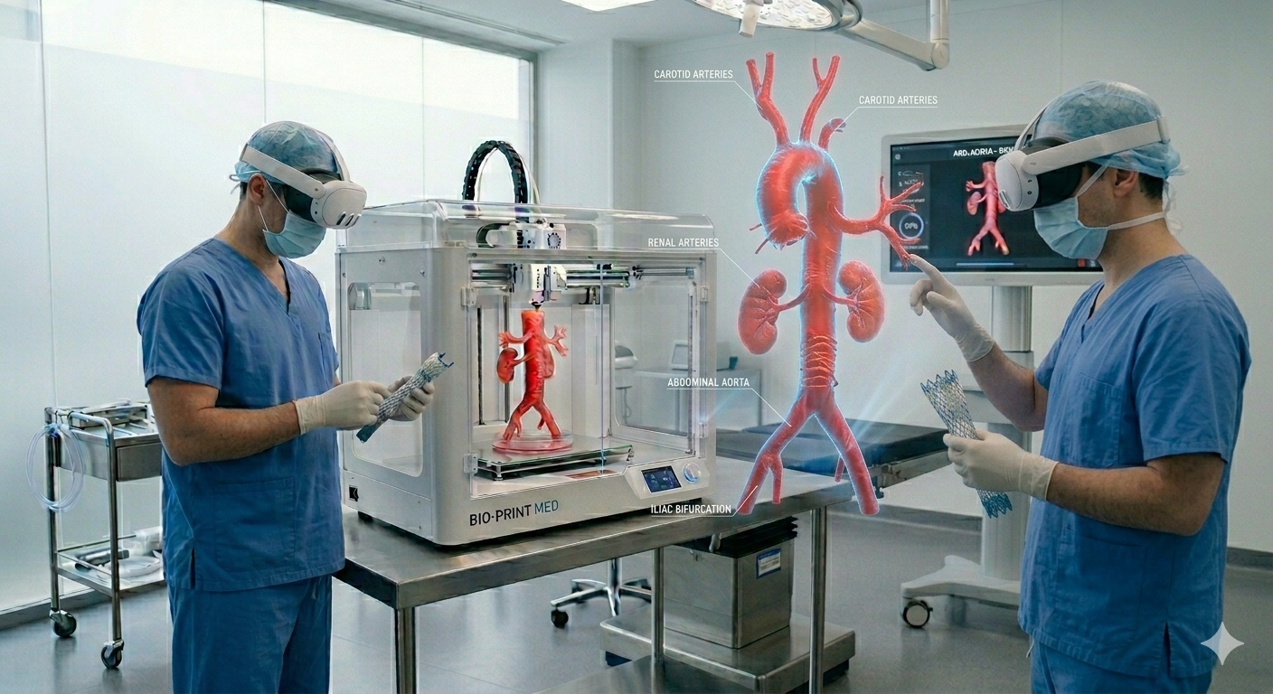 Realidad virtual quirúrgica vascular